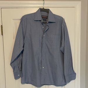 Blue and yellow plaid Vineyard Vines Button Down